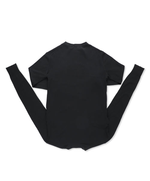 1124-13106 ウール&カシミヤブレンド オーバーショルダーセーター