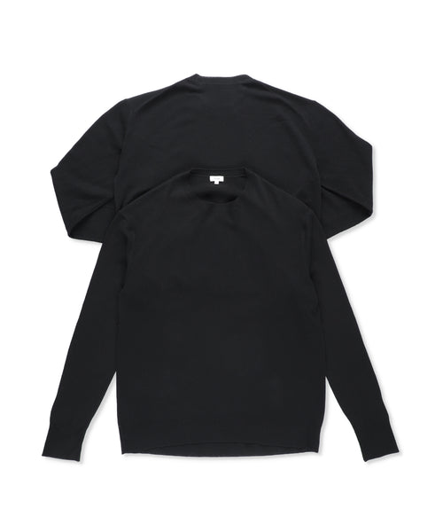 1124-13106 ウール&カシミヤブレンド オーバーショルダーセーター