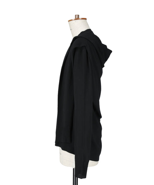 1124-13106 ウール&カシミヤブレンド オーバーショルダーセーター