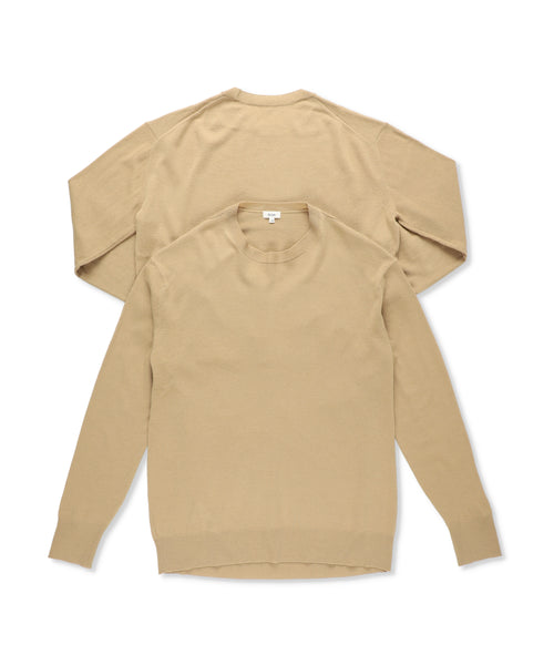 1124-13106 ウール&カシミヤブレンド オーバーショルダーセーター