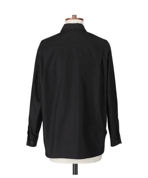 1124-33056 ライトモールスキン ハーフジップアップシャツ