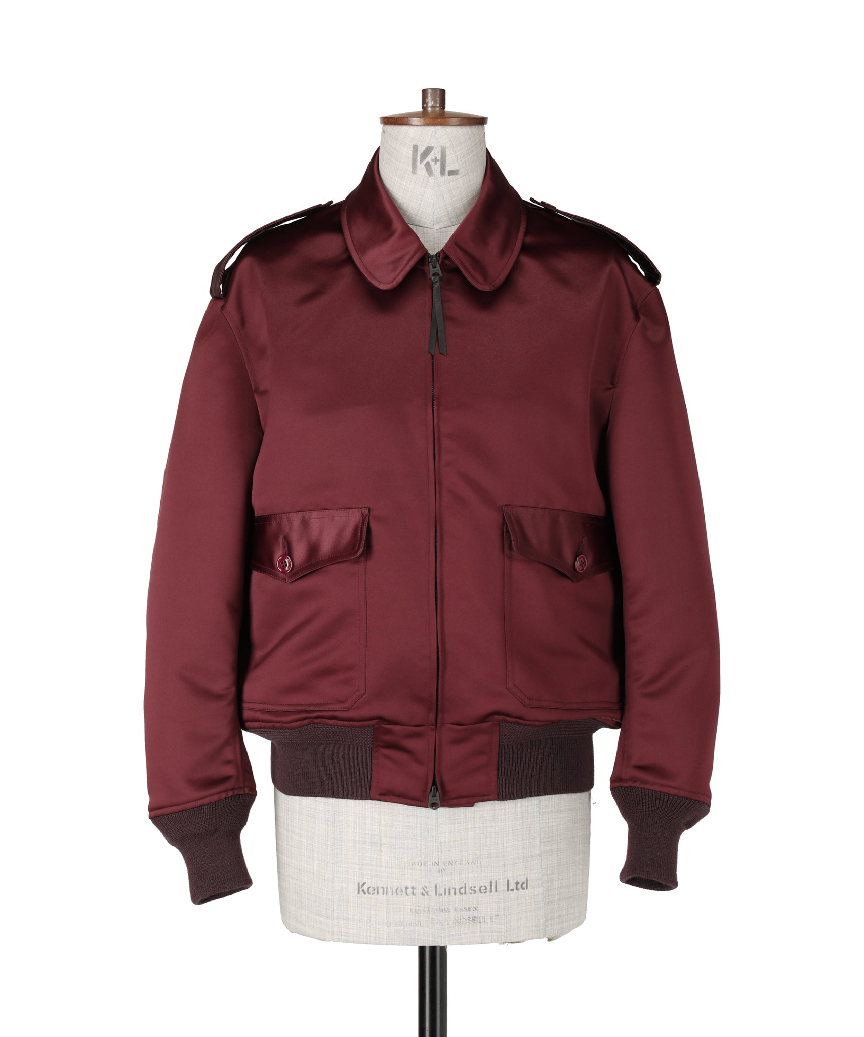 1125-63018 ヘビーシンサテン ボマージャケット