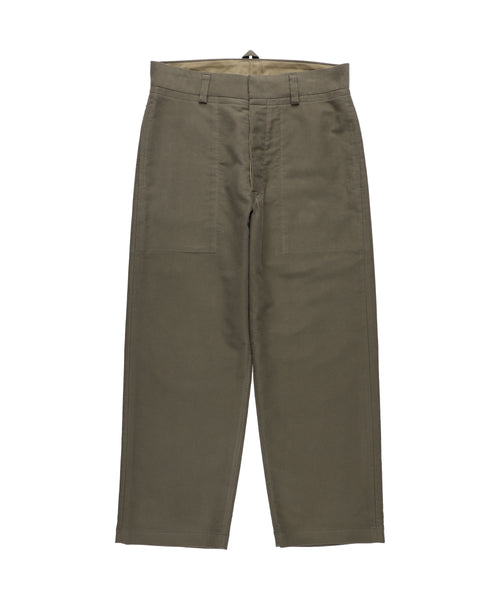 Cotton-Moleskin  Cropped Wide Leg Trousers 1125-83047