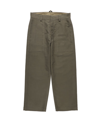 Cotton-Moleskin  Cropped Wide Leg Trousers 1125-83047