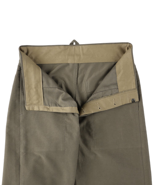 Cotton-Moleskin  Cropped Wide Leg Trousers 1125-83047