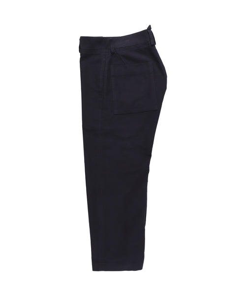 Cotton-Moleskin  Cropped Wide Leg Trousers 1125-83047
