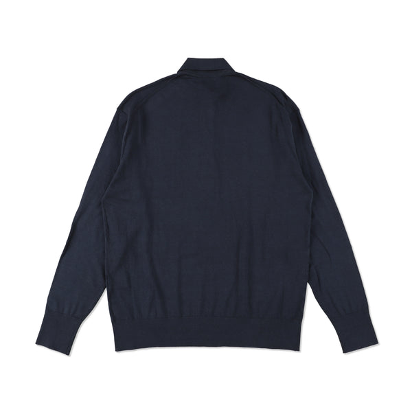 1126-11100 ニットシルクストレッチ ポロシャツ