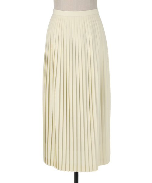 1222-93062 ウールカシミアブレンド プレーテッドスカート