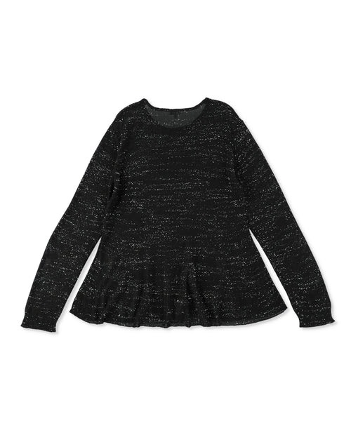 1224-11110 シークインニット フレアトップ