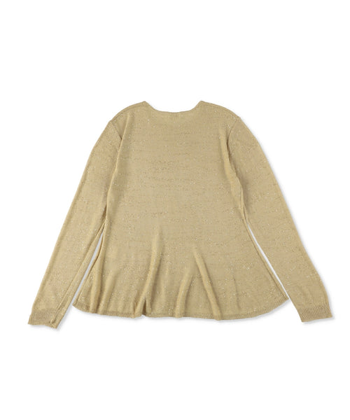 1224-11110 シークインニット フレアトップ