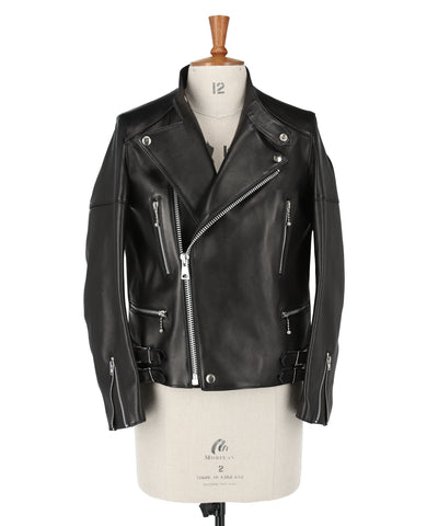 Lamb Skin Leather Biker Jacket 1224-63032