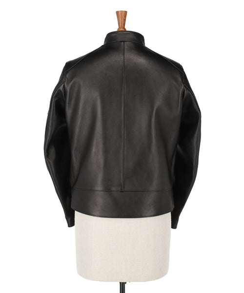 Lamb Skin Leather Biker Jacket 1224-63032