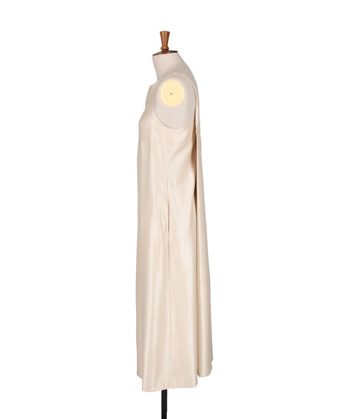 1225-01040 シルクツイル  クロスバックドレス