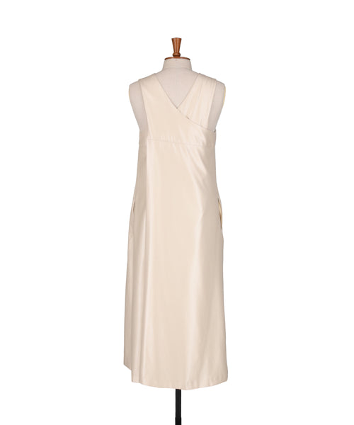 1225-01040 シルクツイル  クロスバックドレス