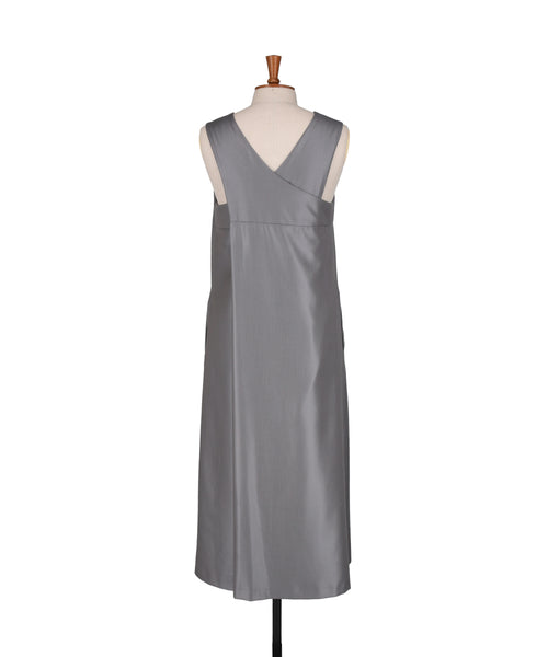 1225-01040 シルクツイル  クロスバックドレス