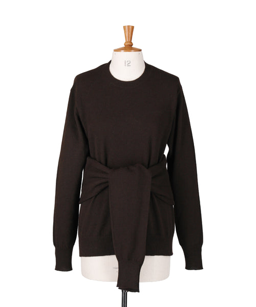 1225-13104 ピュアカシミヤ 2イン1ジャンパー