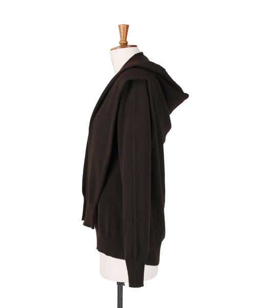 1225-13104 ピュアカシミヤ 2イン1ジャンパー