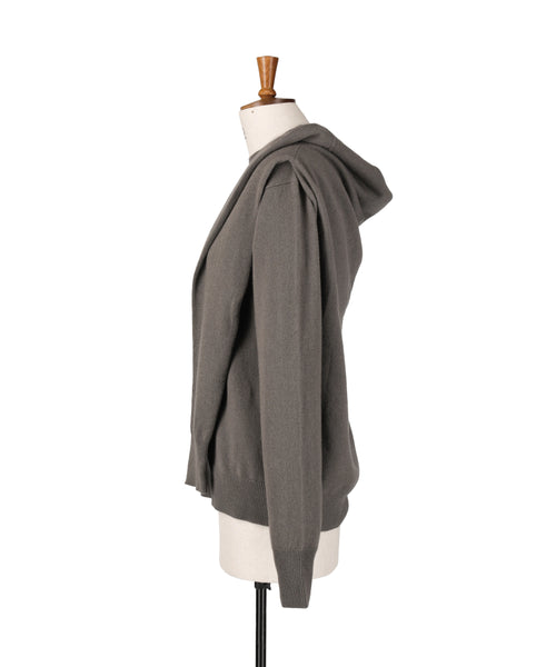 1225-13104 ピュアカシミヤ 2イン1ジャンパー