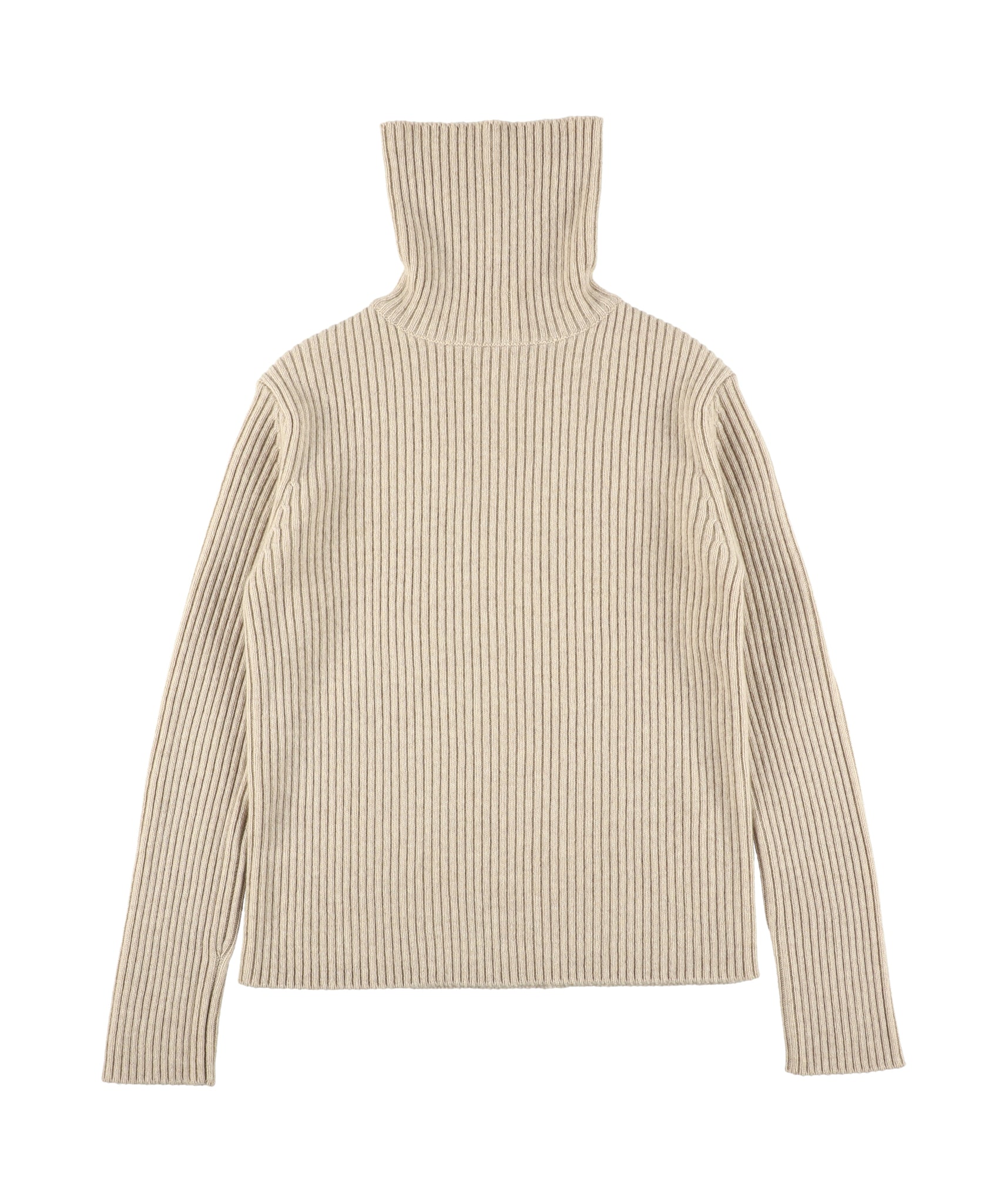 1225-13113 カシミヤリブ タートルネックジャンパー