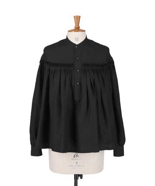 60/1 Linen Cambric Tucked Blouse 1225-31001