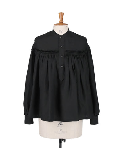60/1 Linen Cambric Tucked Blouse 1225-31001