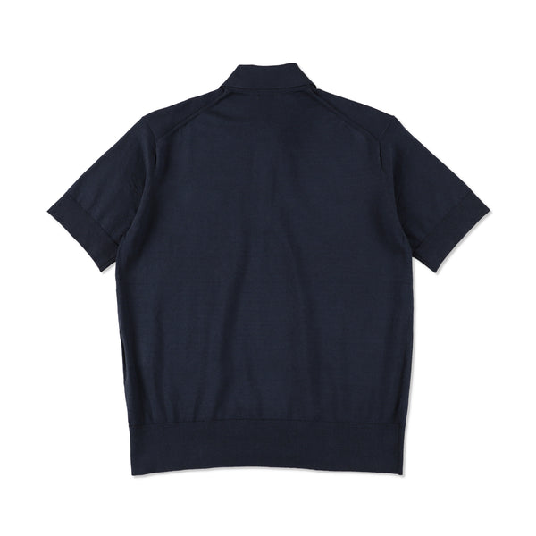 1226-11106 ニットシルクストレッチ ポロシャツ