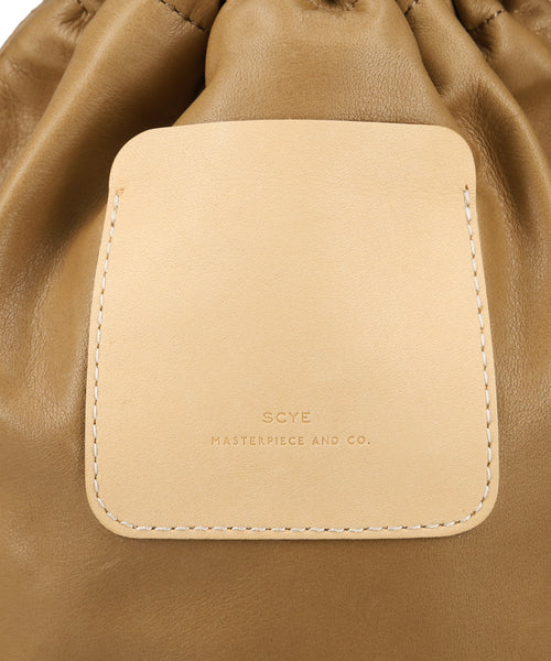 Soft Leather Drawstring Bag  3322-13320／3323-13320