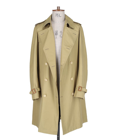 5117-71512 70/2先染コットンギャバ トレンチコート