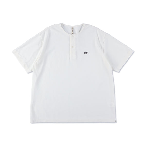 5126-21701 コットンピケ ヘンリーネックシャツ