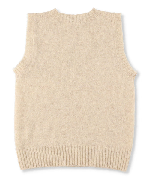 Shetland Wool Brushed Sweater Vest (Womens) 5222-13603