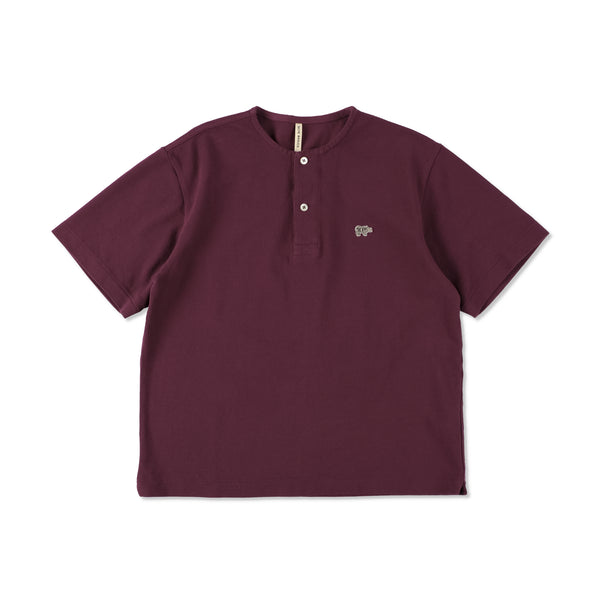 5226-21703 コットンピケ ヘンリーネックシャツ
