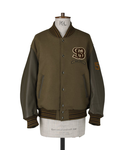 5725-63555 ウールメルトン バーシティジャケット