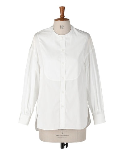 120/2 Cotton Poplin Collarless Shirt 1221-33471