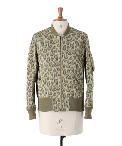 1221-63002 レオパードパターン ボンバージャケット