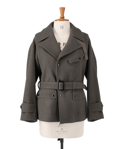 1222-63043 スーパー140ウールメルトン モーターサイクルジャケット