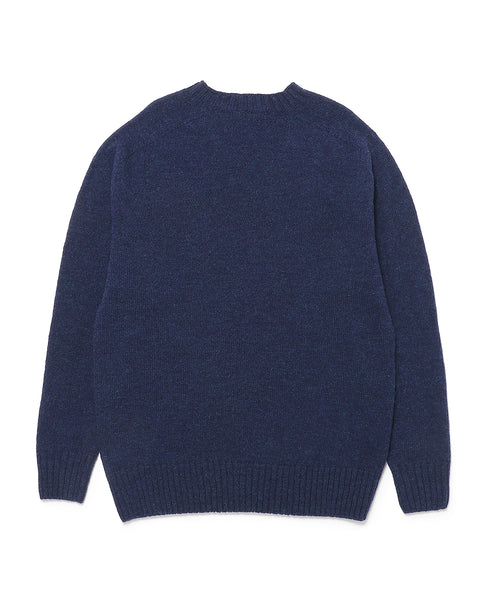 Shetland Wool Crew Neck Sweater (Men's) 5120-13600/5121-13600