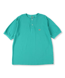 Garment Dyed Cotton Pique Henley Neck Shirt  5121-21706